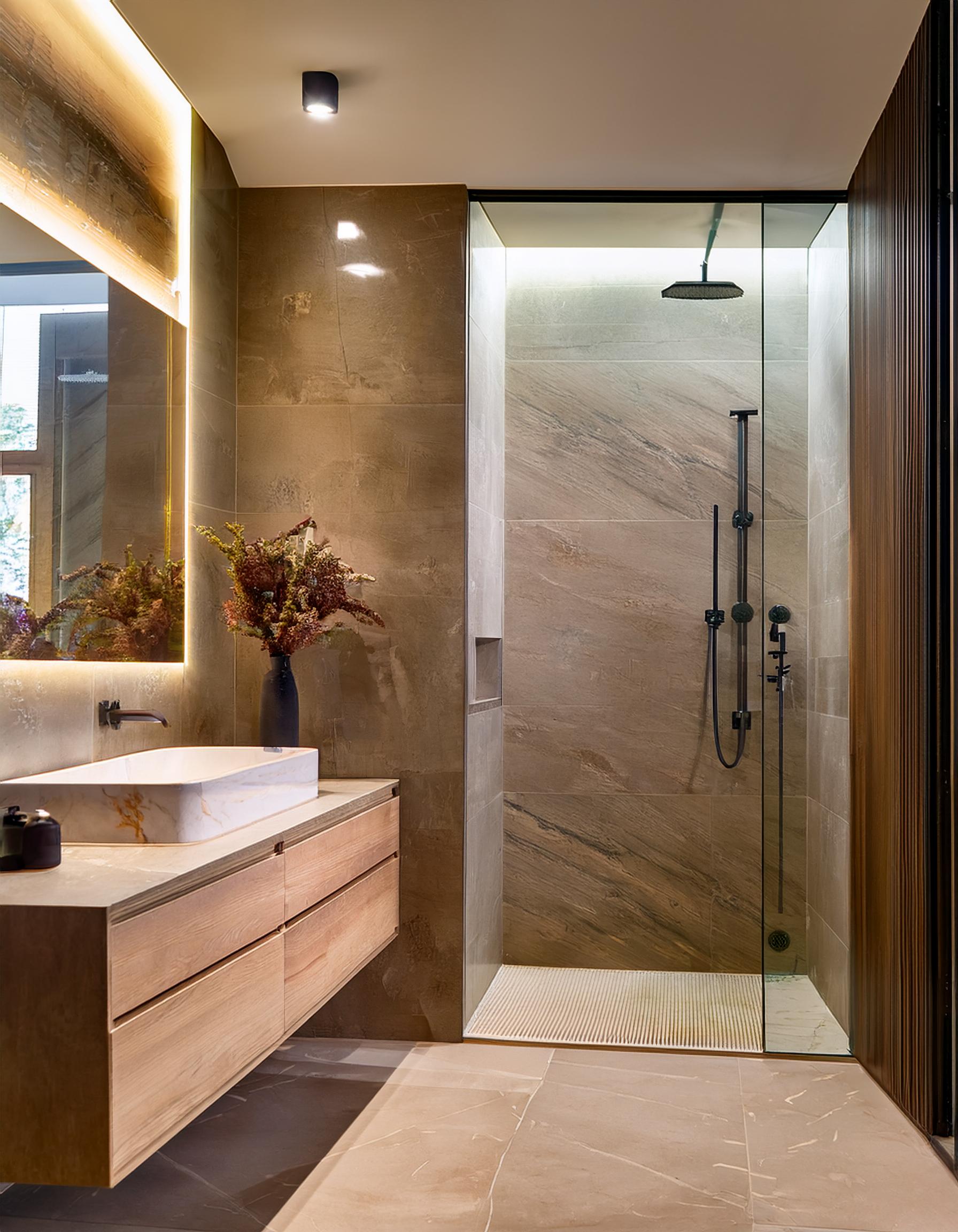 Realistic, luxurious bathroom interior design with a modern aesthetic 16-12-2024 at 16-47-49